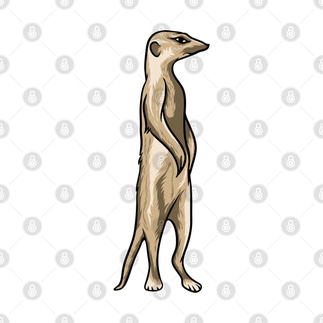 Meerkat by Sticker Steve