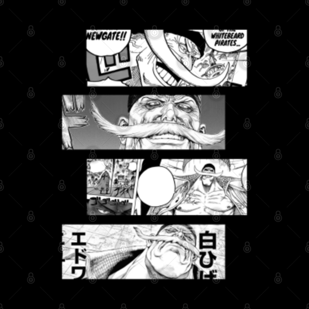 Edward Newgate Whitebeard One Piece Wan Pīsu Anime Manga Panel Edward