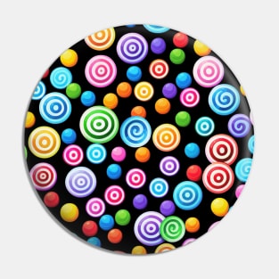 Assorted Candies on Black Background (MD23HWN032) Pin