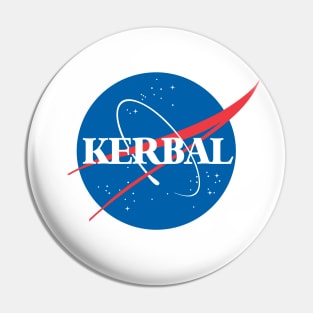 Kerbal NASA logo Pin