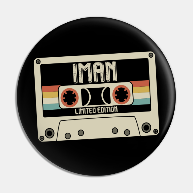 Iman Name Limited Edition Vintage Style Iman Pin Teepublic