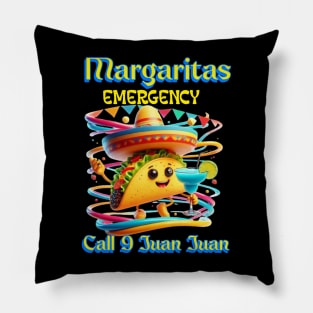 Sizzling Fiesta: Margaritas Emergency Pillow