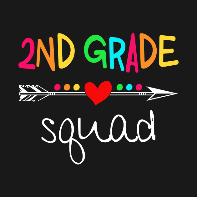 2nd Grade Squad Second Teacher Student Team Back To School Shirt by Alana Clothing