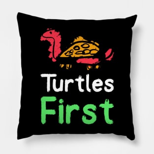 Turtles First Pillow