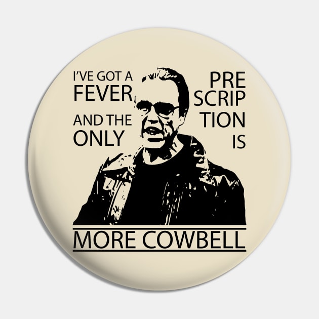 SNL: More Cowbell featuring Christopher Walken (Dark) Pin by albinochicken