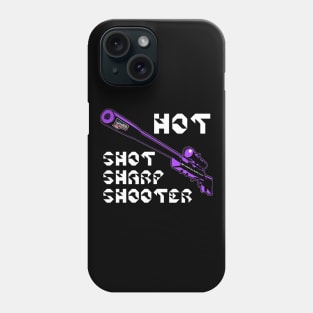 Hot Shot Sharp Shooter, v. Code Purple Sniper Rifle Phone Case