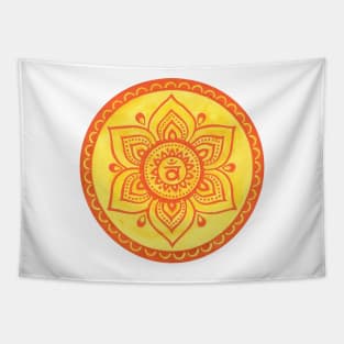 Mandala sacral chakra Tapestry