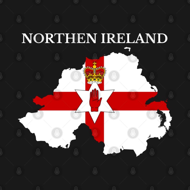 Northern Ireland Map Flag by maro_00