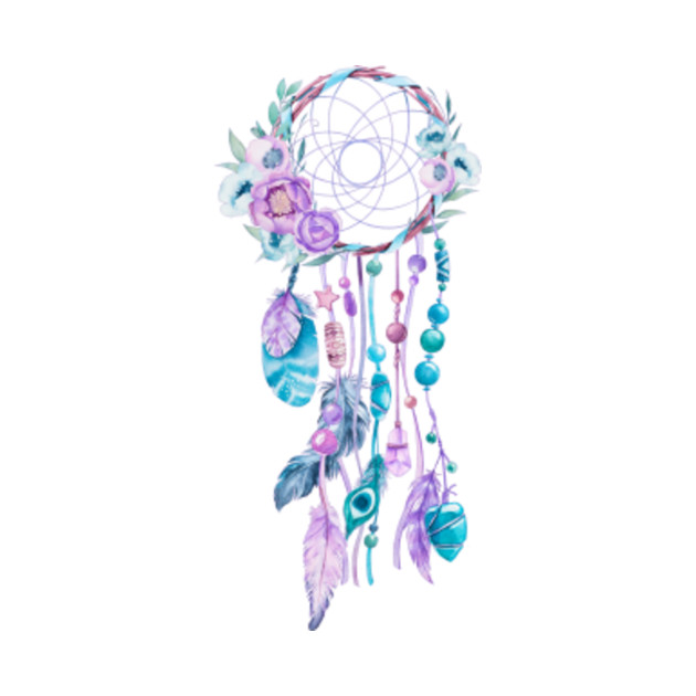 Download Dreamcatcher colorful boho watercolors - Dreamcatcher - T ...