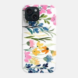 Colorful Watercolor Wild Flower Phone Case