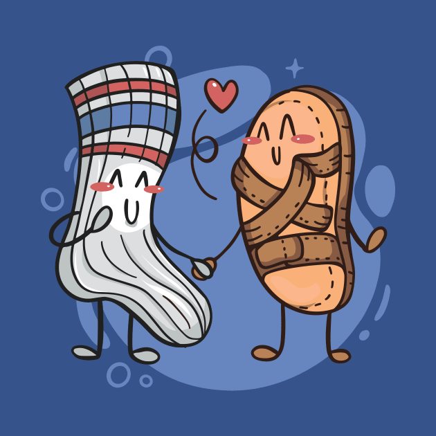 Funny Socks and Sandals, the Perfect Match by SLAG_Creative