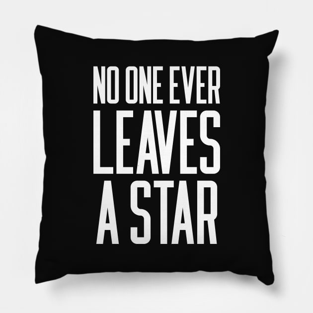 No One Ever Leaves A Star Pillow by Indie Pop