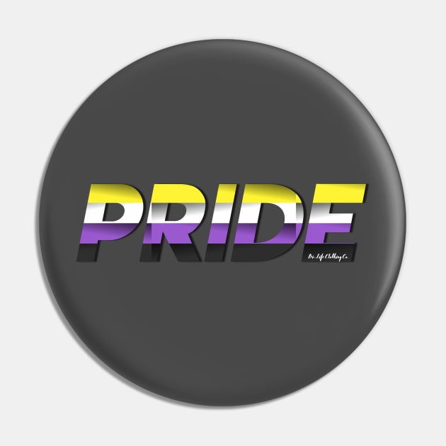 LGBTQ+ PRIDE: Non Binary Pride Flag Pin by BiLifeClothingCo