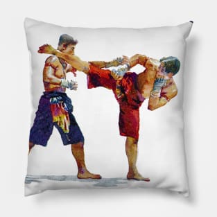 Traditional Muay Thai Kickboxing Thailand Pillow