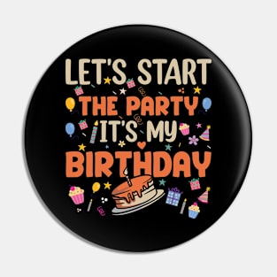 Birthday Birthday Pin