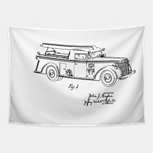 Car vintage patent drawing Tapestry