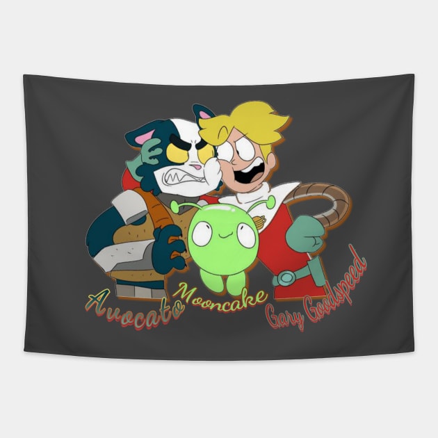 Final space Avocato Mooncake Gary Goodspeed Tapestry by PyGeek