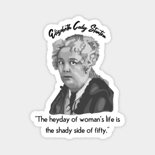 Elizabeth Cady Stanton Portrait and Quote Magnet