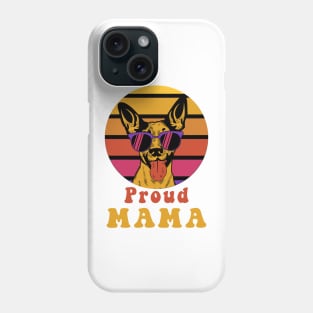 Retro Proud mama dog lover shirt Vintage Phone Case