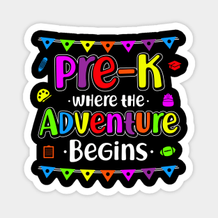 Pre-K Where The Adventure Begins Magnet