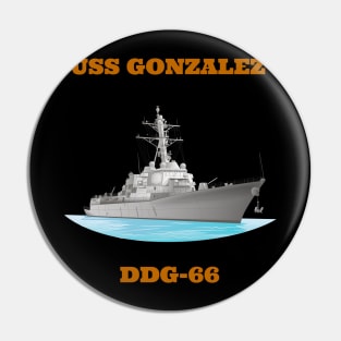 Gonzales DDG-66 Destroyer Ship Pin