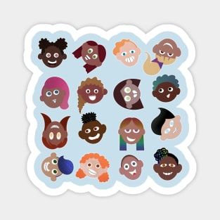 Smiling Faces Magnet