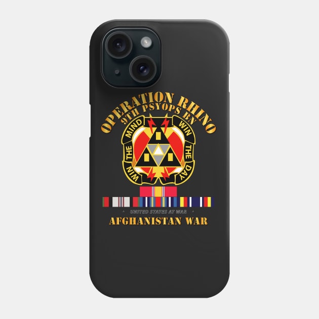 Operation Rhino - Afghanistan - 9th PSYOPS Bn w SVC Phone Case by twix123844