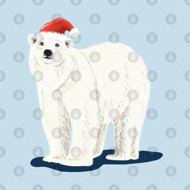 Festive Polar Bear by AdamRegester