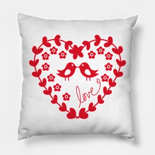 Floral heart Pillow