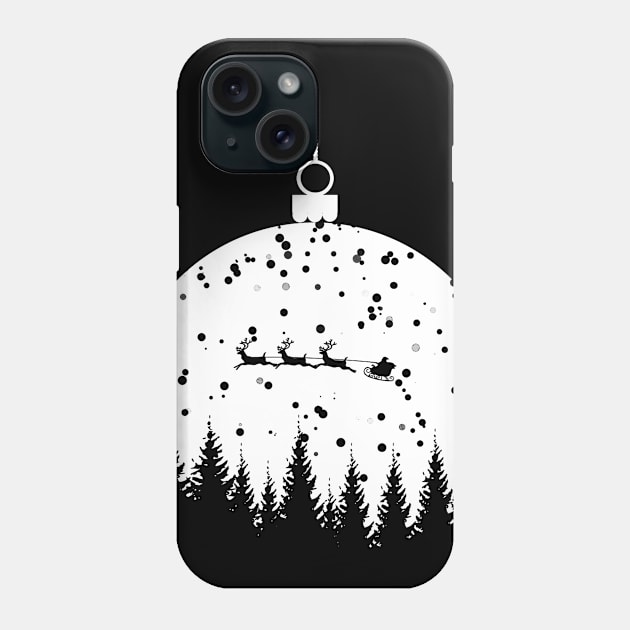 Christmas tree bauble - white Phone Case by PharaohCloset