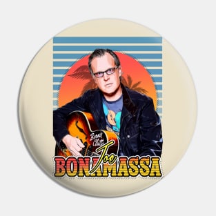 Retro Flyer Style Joe Bonamassa Fan Art Design Pin