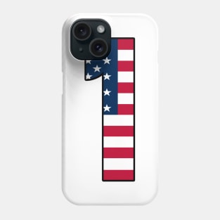 Number 1 Star Spangled Banner Phone Case