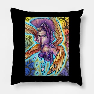 Rainbow Warrior Angel Pillow