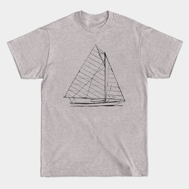 Disover Sailboat Nautical Design Sketch - Sailing - Sailboat - T-Shirt