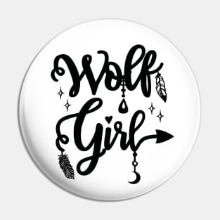 wolf girl Pin