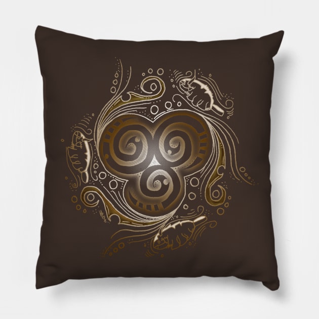 Tribal Air. Pillow by hybridgothica