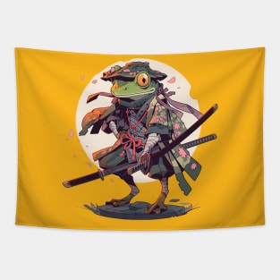 samurai frog Tapestry