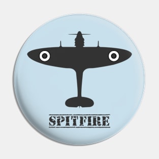 Spitfire Silhouette Pin