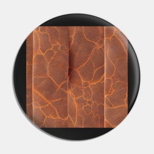 Brown leather, natural and ecological leather print #31 Pin