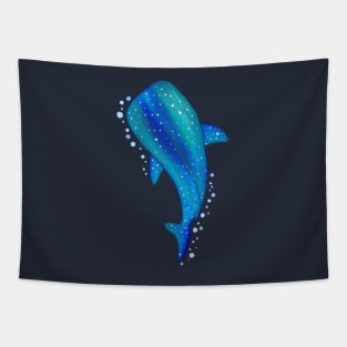 whale shark blue Tapestry