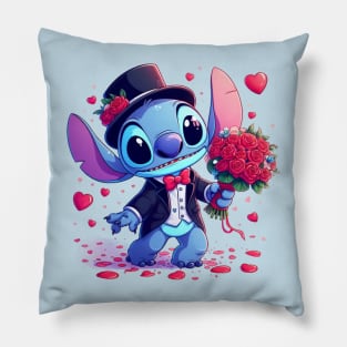Valentines Day Stitch, Stitch Love Pillow