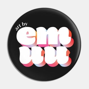 art by emuu logo Pin