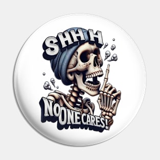 Silent Skeleton Unveiling the Mysterious Bandana Pin