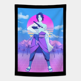 Sasuke vaporwave Tapestry