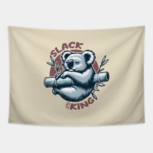 Slacking Slack King Koala Chilling Tapestry