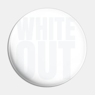 White Out (White on white design) Pin