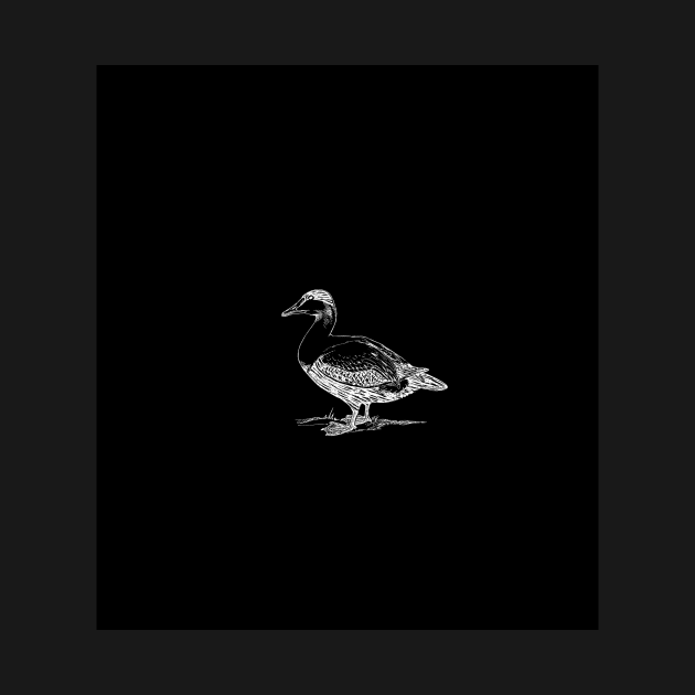 Black and White Pattern of Duck by Lya Qays by Lya Qays