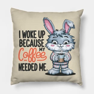 Coffee Bunny Pillow