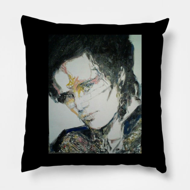 Adam ant Pillow by Mike Nesloney Art