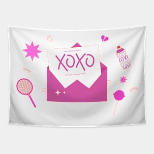 XOXO LOVE Girly Merchandise Tapestry